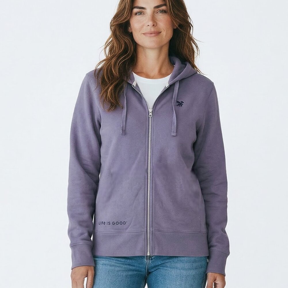 Women's Good Vibes Fleece Zip Hoodie